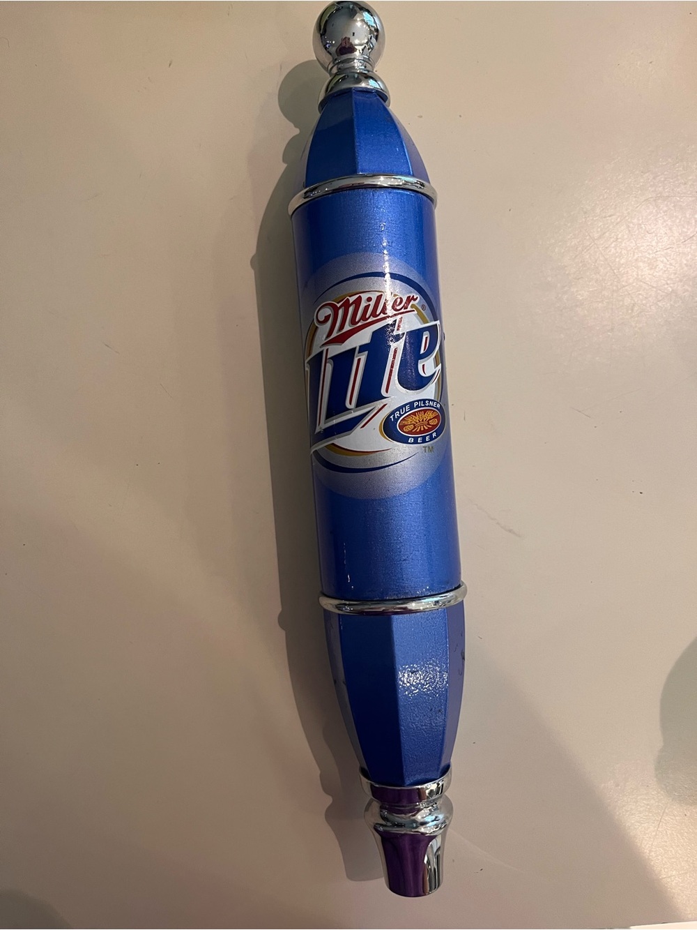 Miller Lite Blue Tap Handle